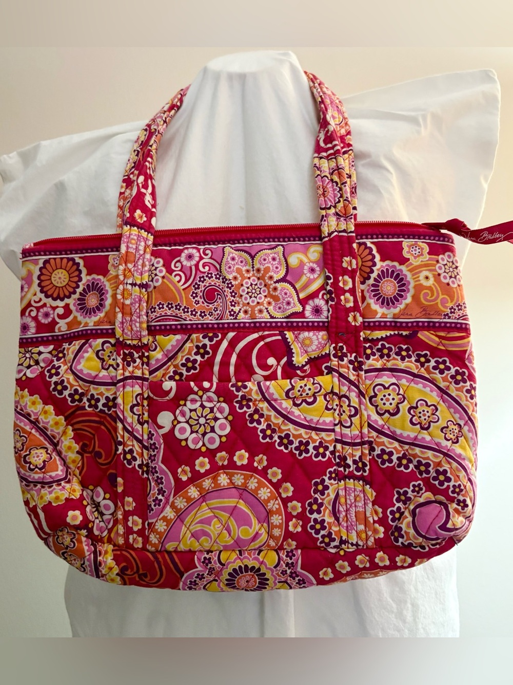 Vera Bradley Raspberry Fizz 2008 Little Betsy Shoulder Bag